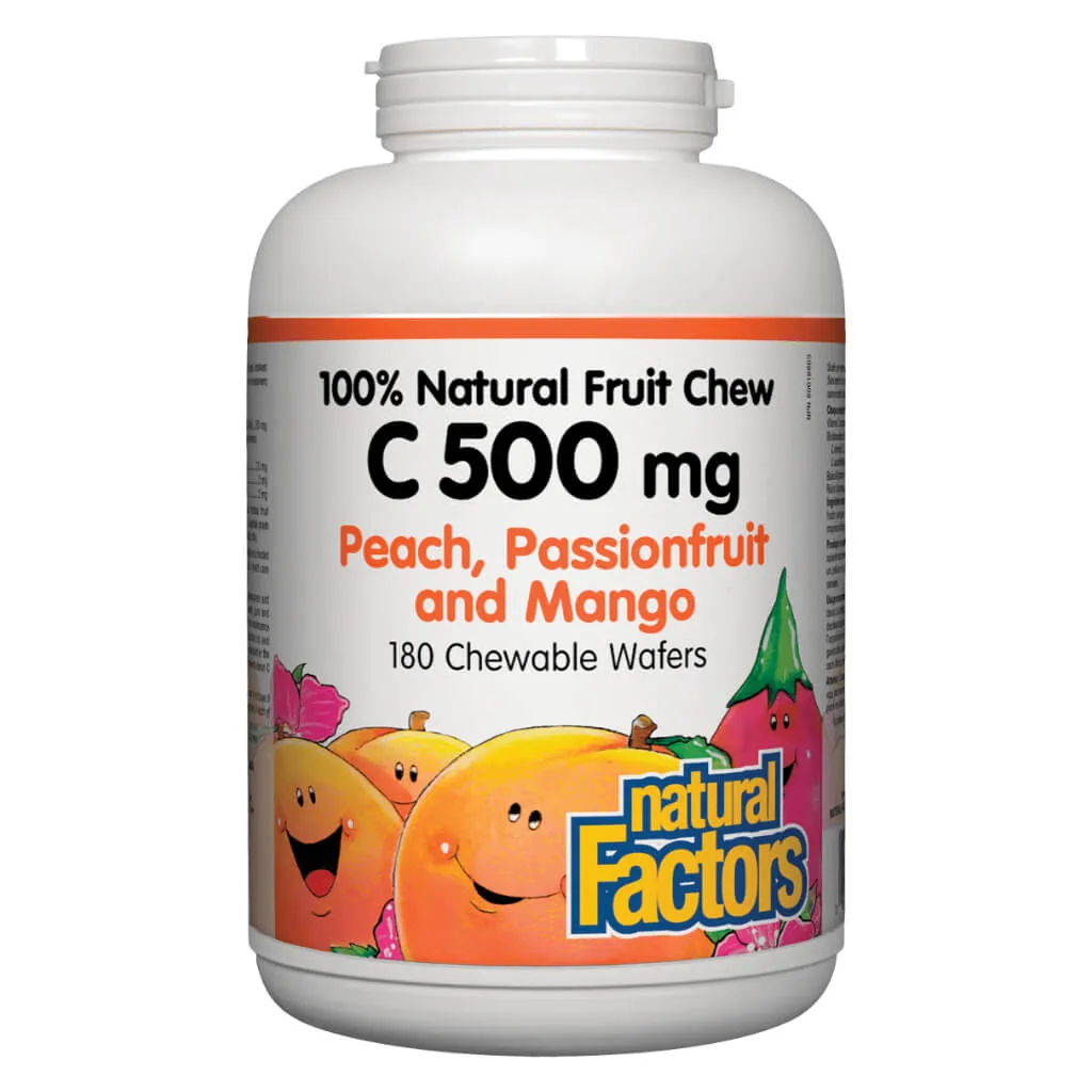 100% Natural Fruit Chew Vitamin C 500 mg