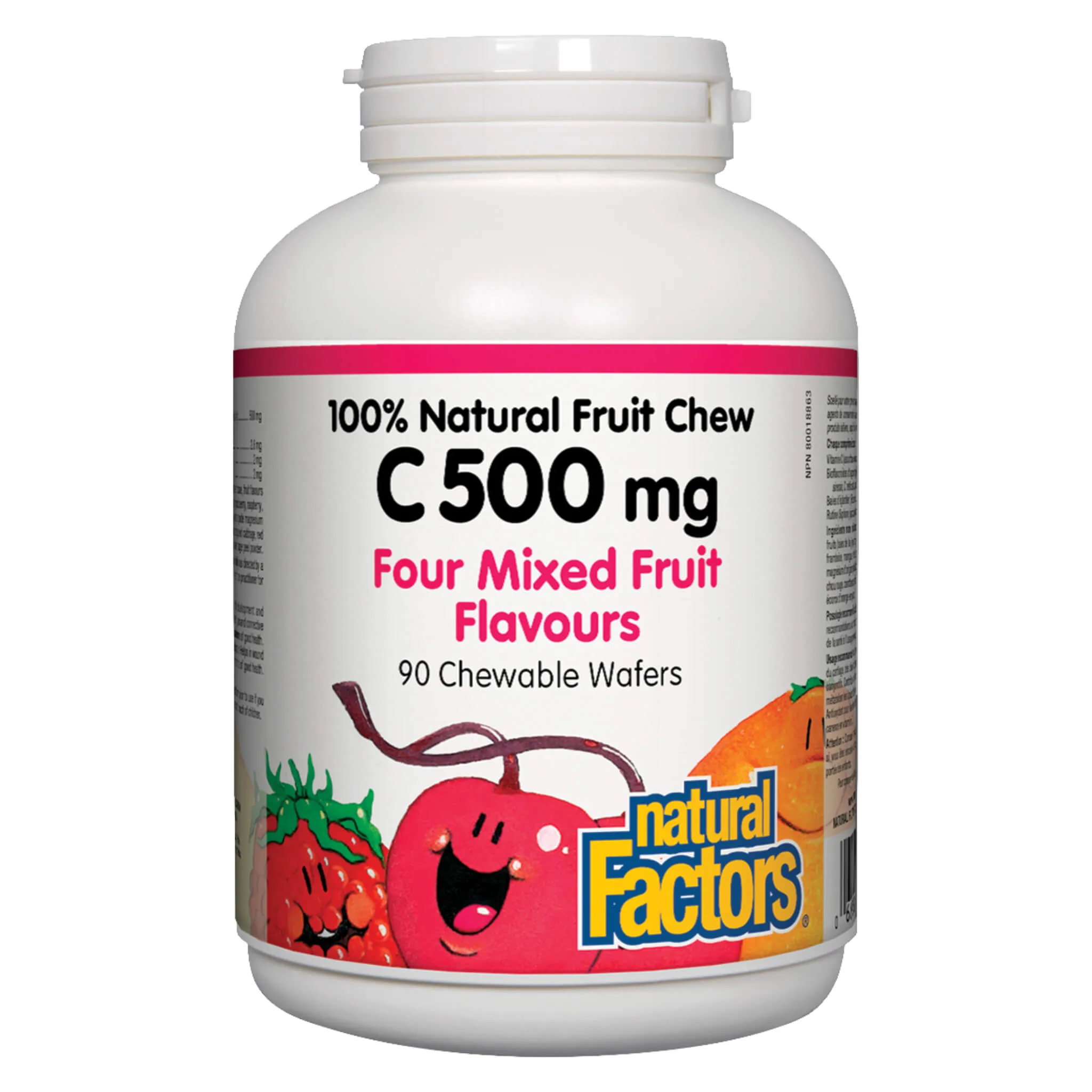 100% Natural Fruit Chew Vitamin C 500 mg