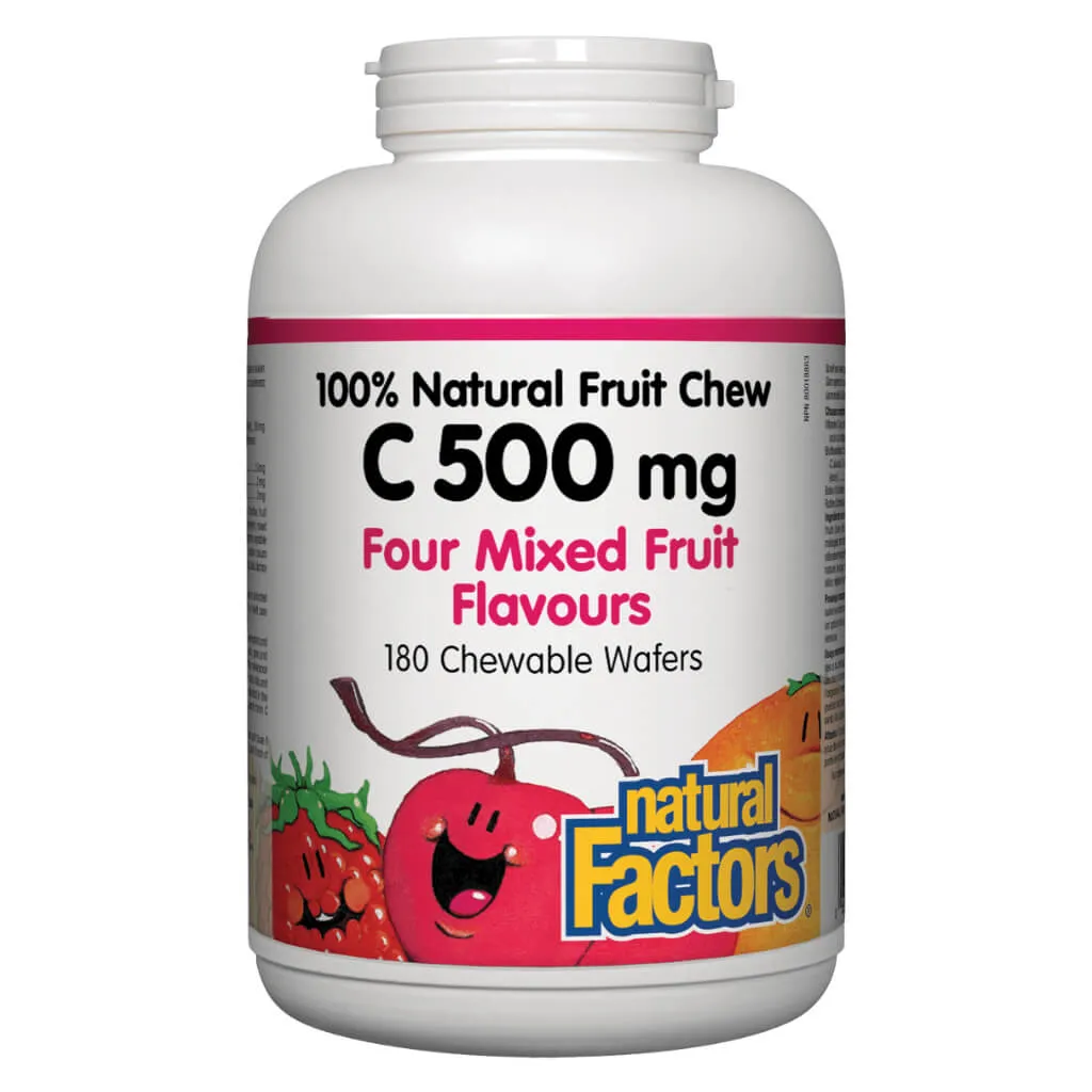 100% Natural Fruit Chew Vitamin C 500 mg