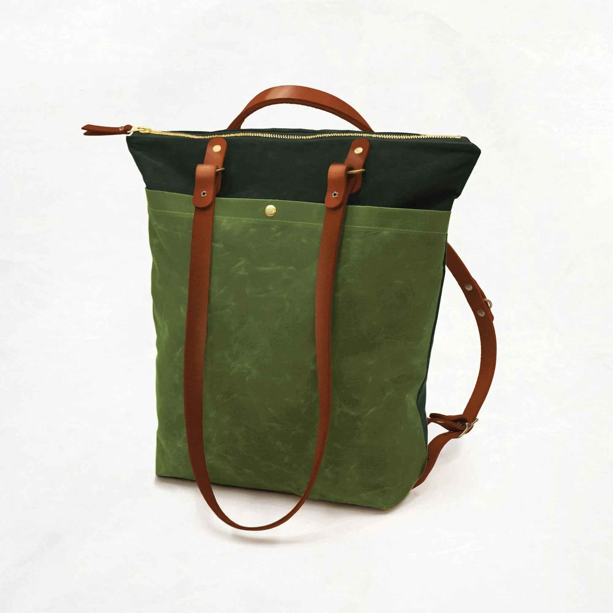 12 oz Spring Green Waxed Canvas