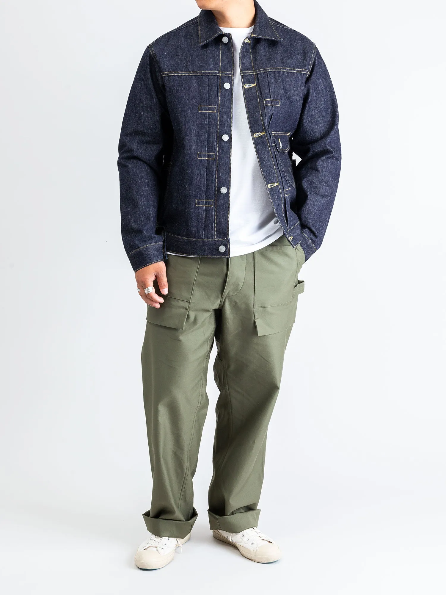 14oz Selvedge Denim Gardener R Jacket in Indigo