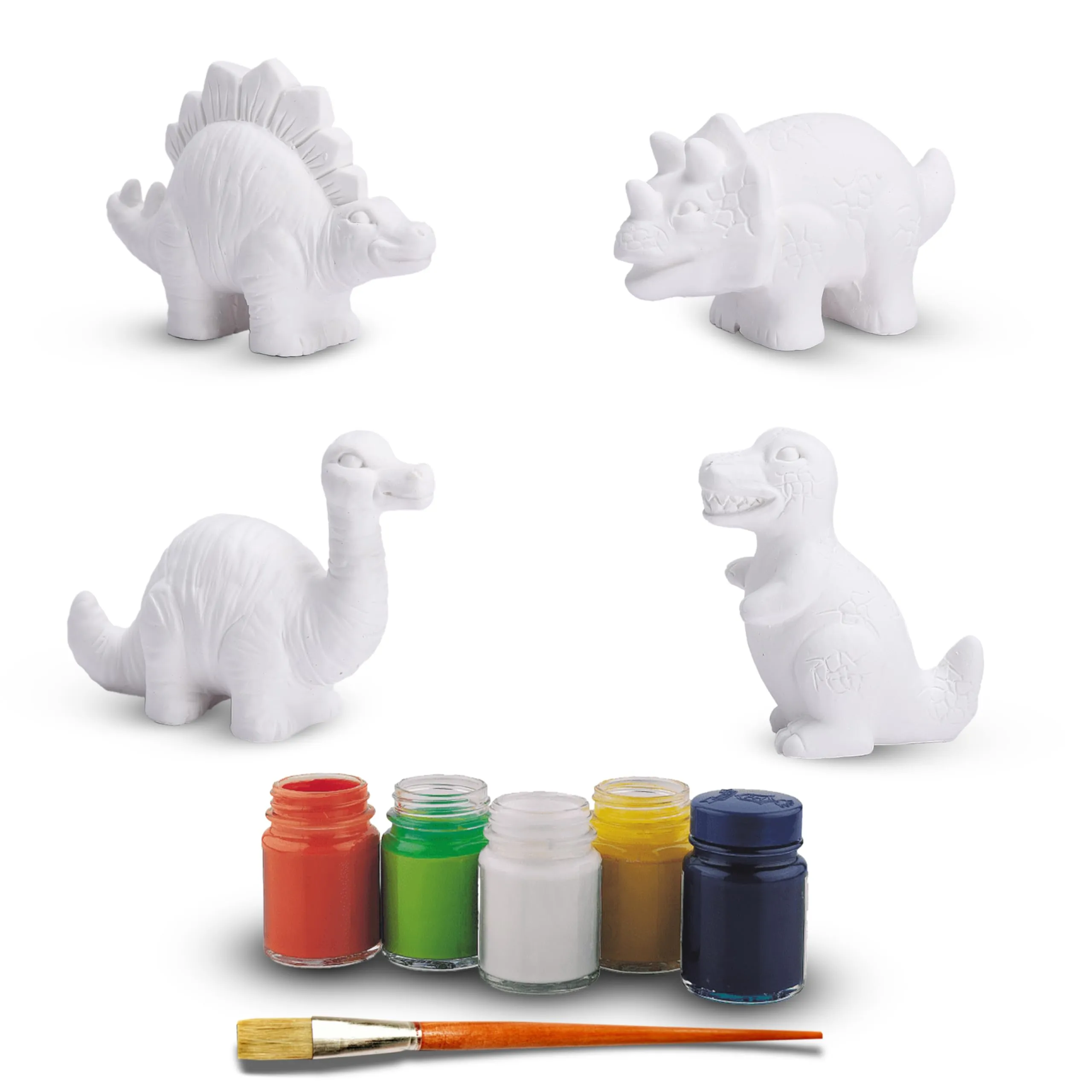 3d Dinosaur Toys Painting Kit - Paintable Dinosaur Figurine Diy Arts And Crafts