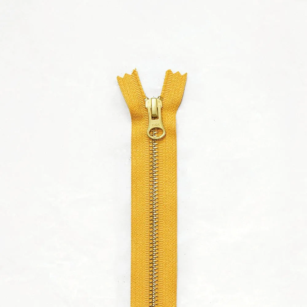 8" Brass Zippers