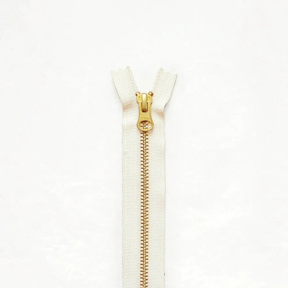 8" Brass Zippers