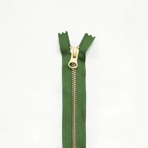 8" Brass Zippers