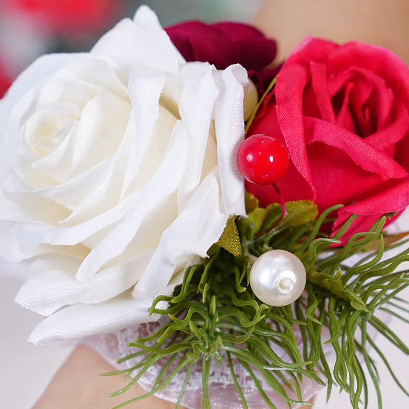 A866208 Christmas Series Wrist Flower Bride And Groom Wedding Supplies