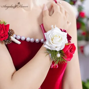 A866208 Christmas Series Wrist Flower Bride And Groom Wedding Supplies