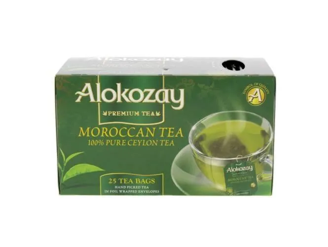 Alokozay Moroccan Tea - 25 Tea Bags in Foil Wrapped