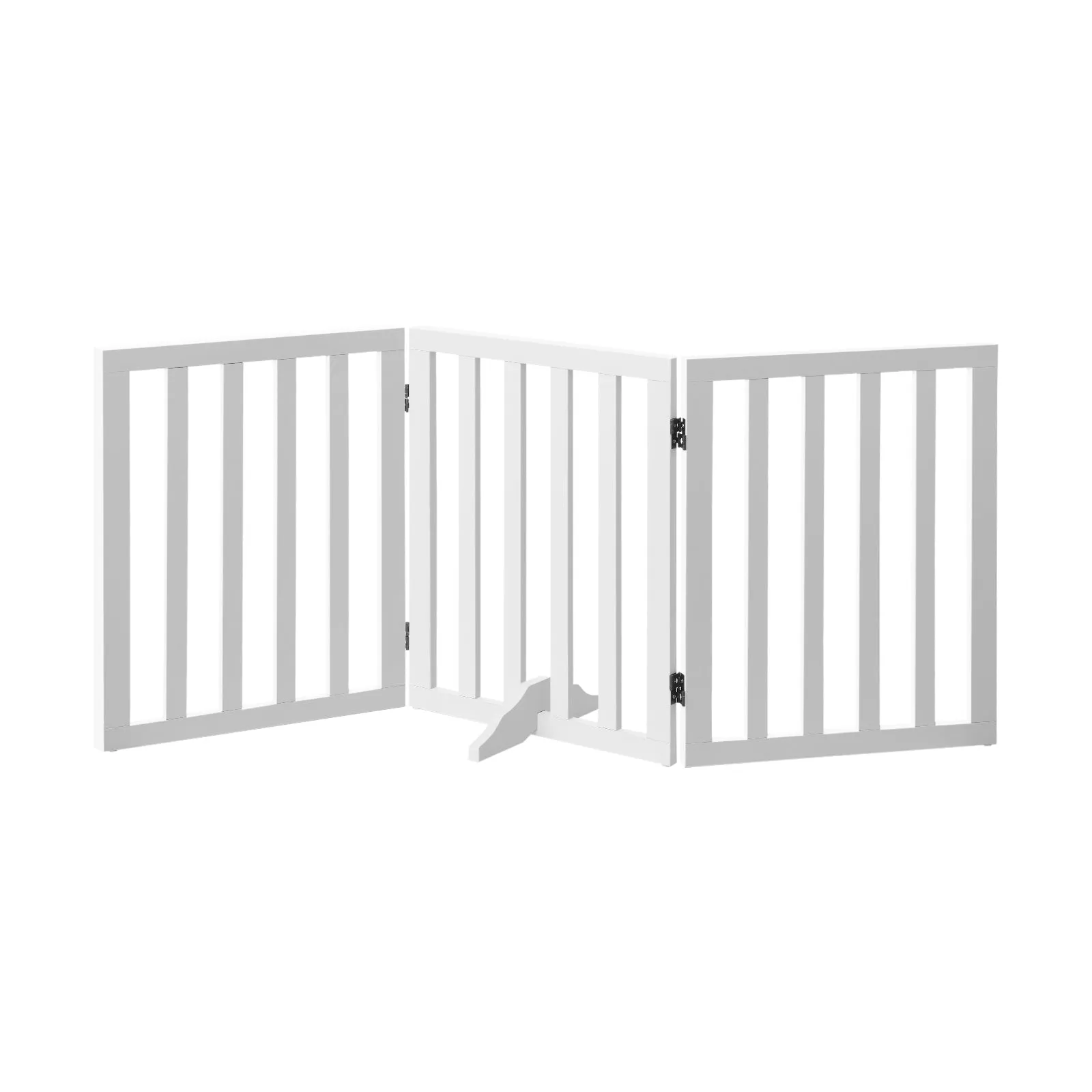 Alopet Wooden Pet Gate Dog Fence Safety Stair Barrier Security Door 3 Panels