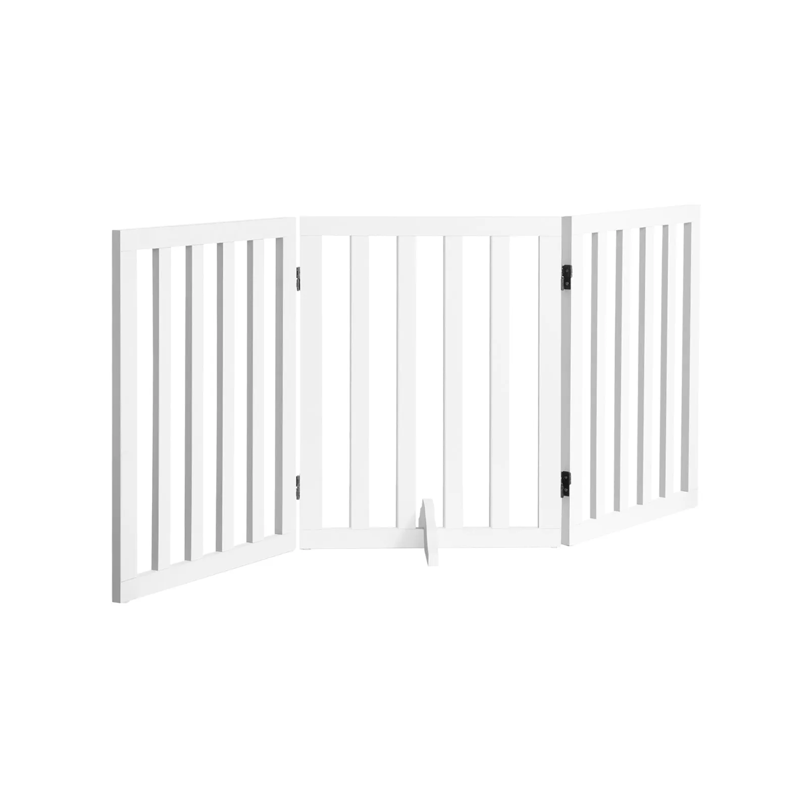 Alopet Wooden Pet Gate Dog Fence Safety Stair Barrier Security Door 3 Panels