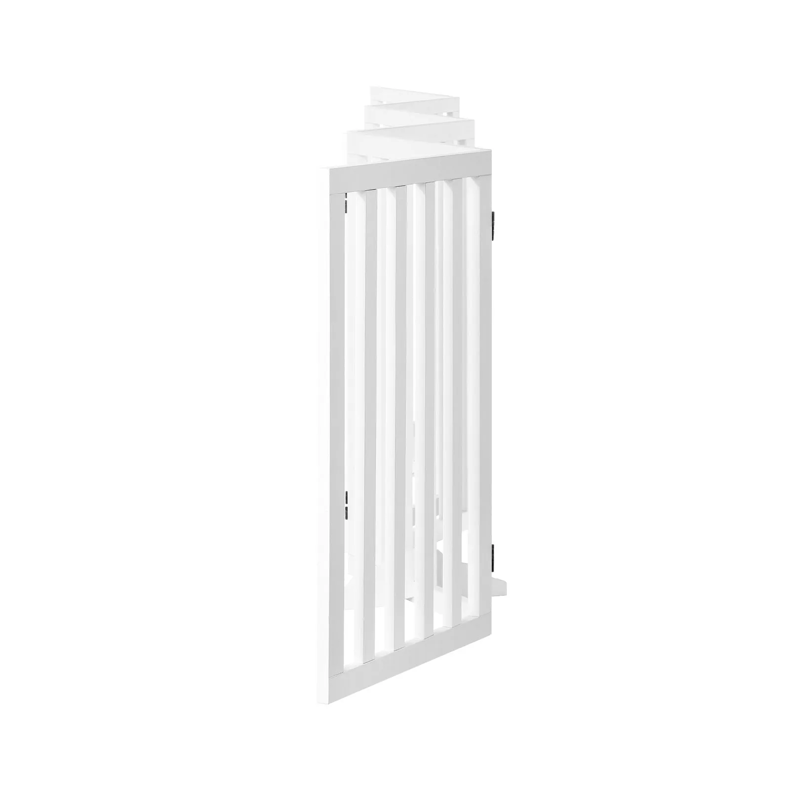 Alopet Wooden Pet Gate Dog Fence Safety Stair Barrier Security Door 6-Panel 80cm