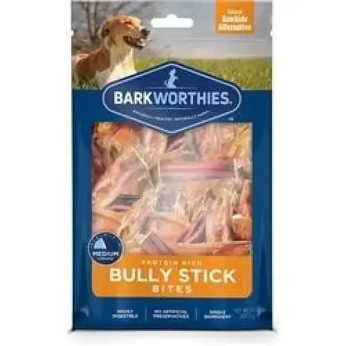 Barkworthies Bully Stick Bites Dog Treat