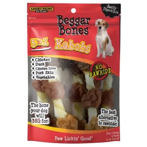 Beggar Bones 5-in-1 Kabob Dog Treats