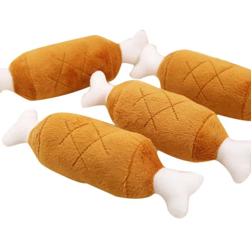 Bite Plush Double-Chicken Leg Toys