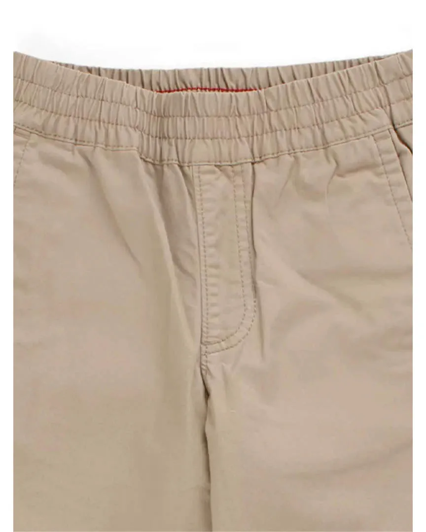 Boys Range Elastic Waist Pants - Khaki