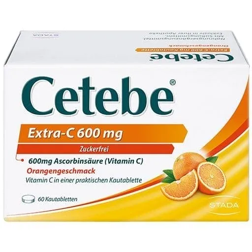 CETEBE Extra- vitamin C 600 mg chewable tablets