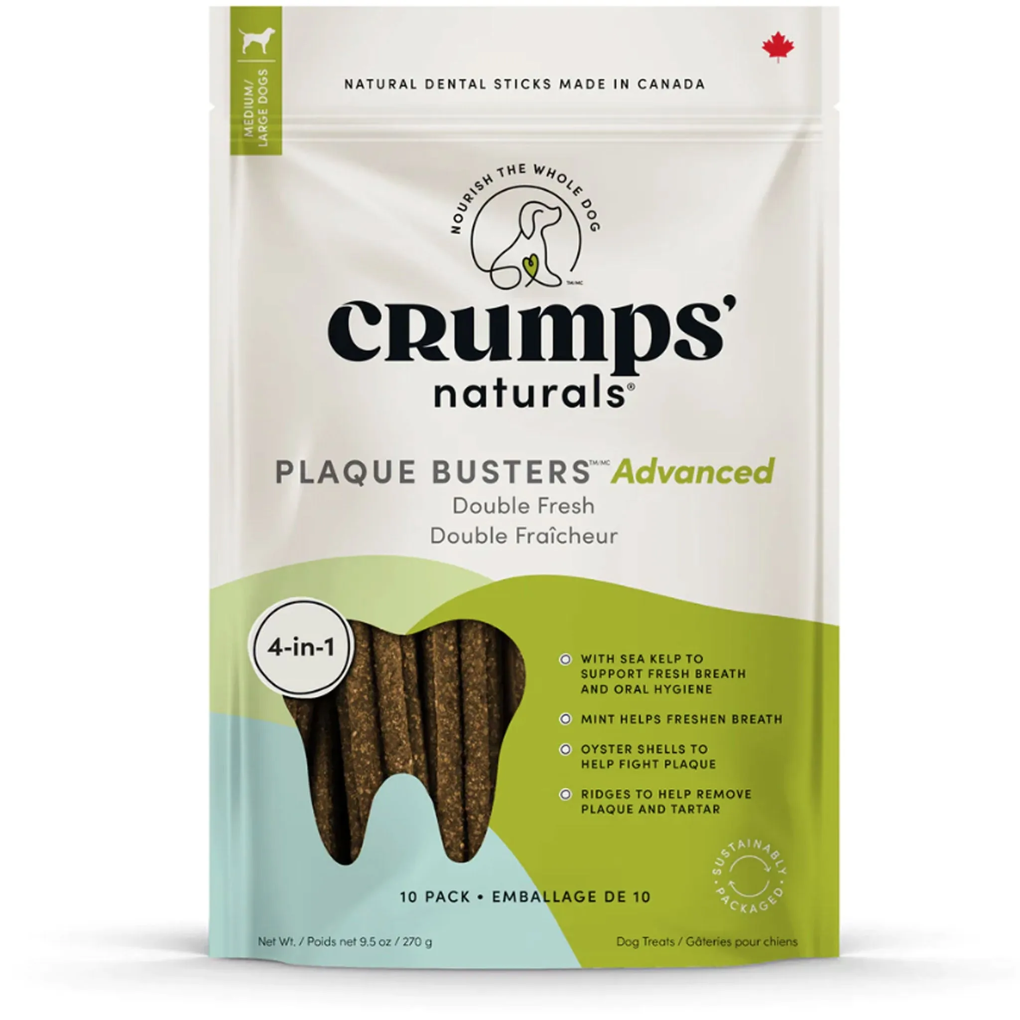 Crumps Plaque Busters Advanced Double Fresh - 9.5 oz