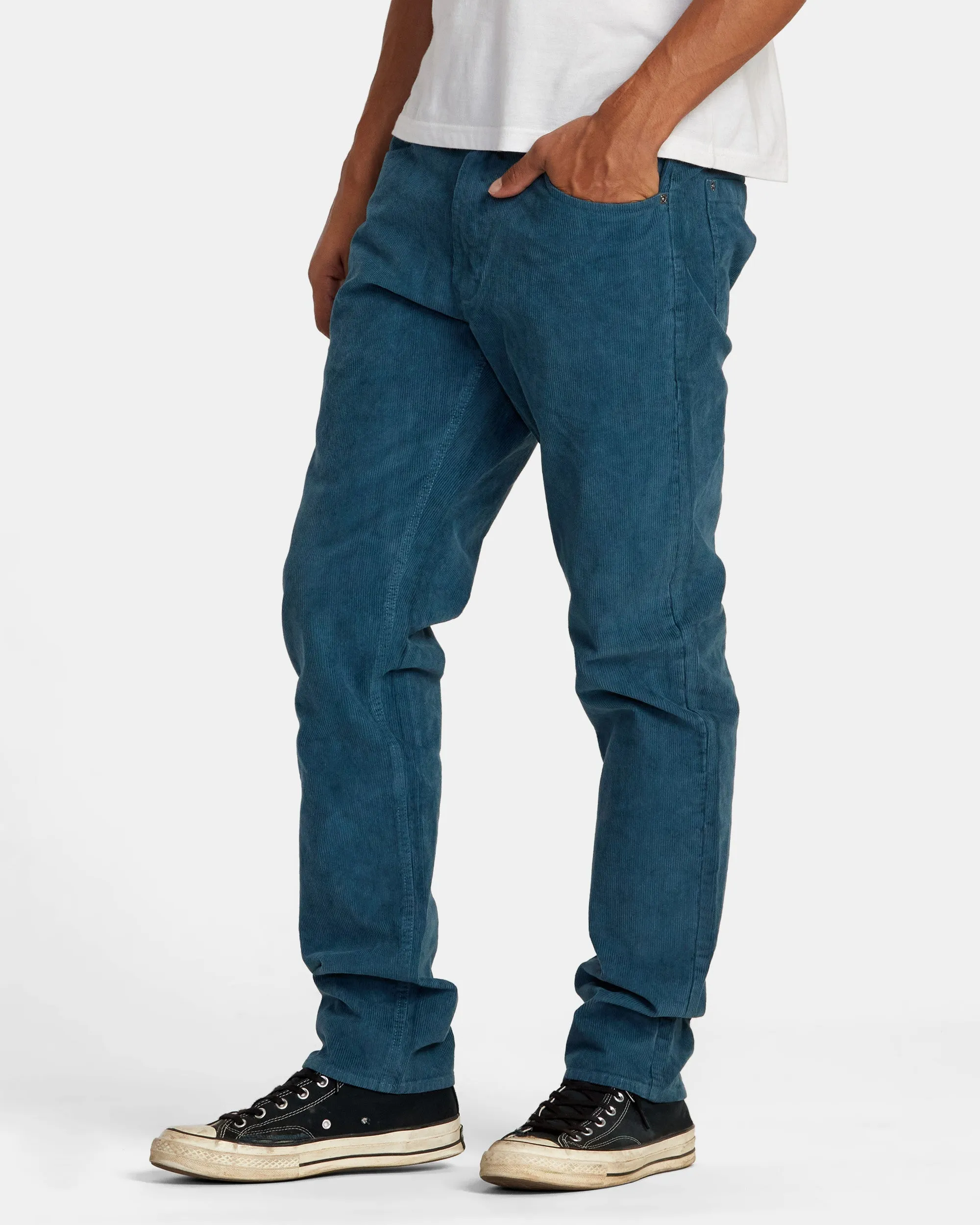 Daggers Pigment Corduroy Pants - Duck Blue