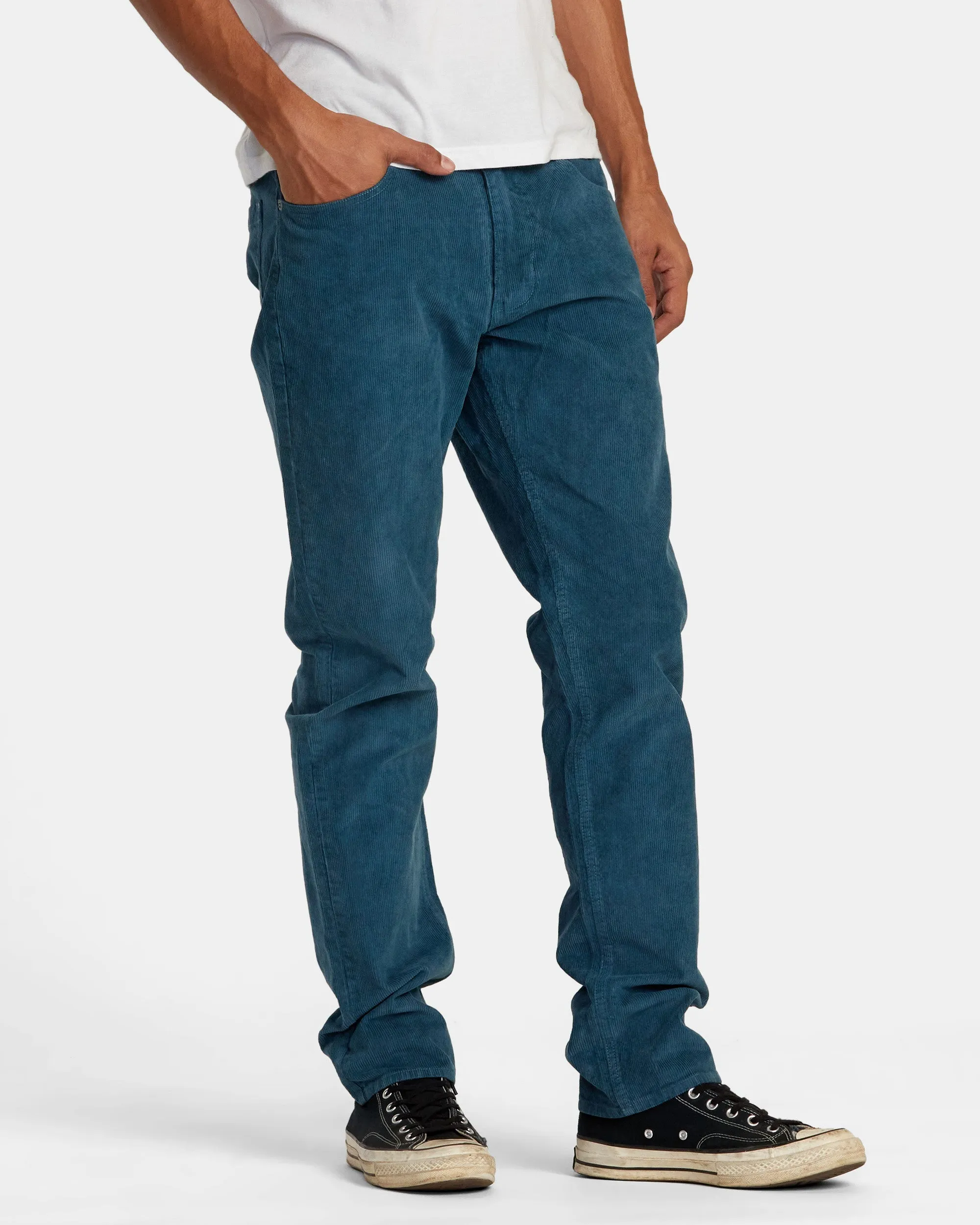 Daggers Pigment Corduroy Pants - Duck Blue