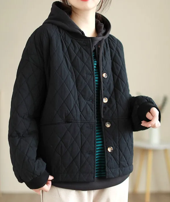 DIAMOND WAVE QUILTED HOODIE