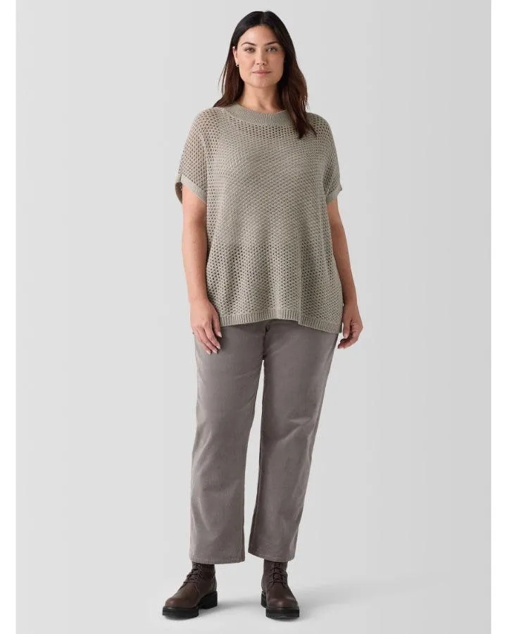 Eileen Fisher Organic Cotton Stretch Corduroy Straight Pant