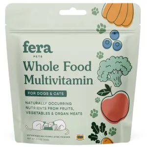 Fera Pets Whole Food Multivitamin Supplement Topper For Cats & Dogs 3.7oz