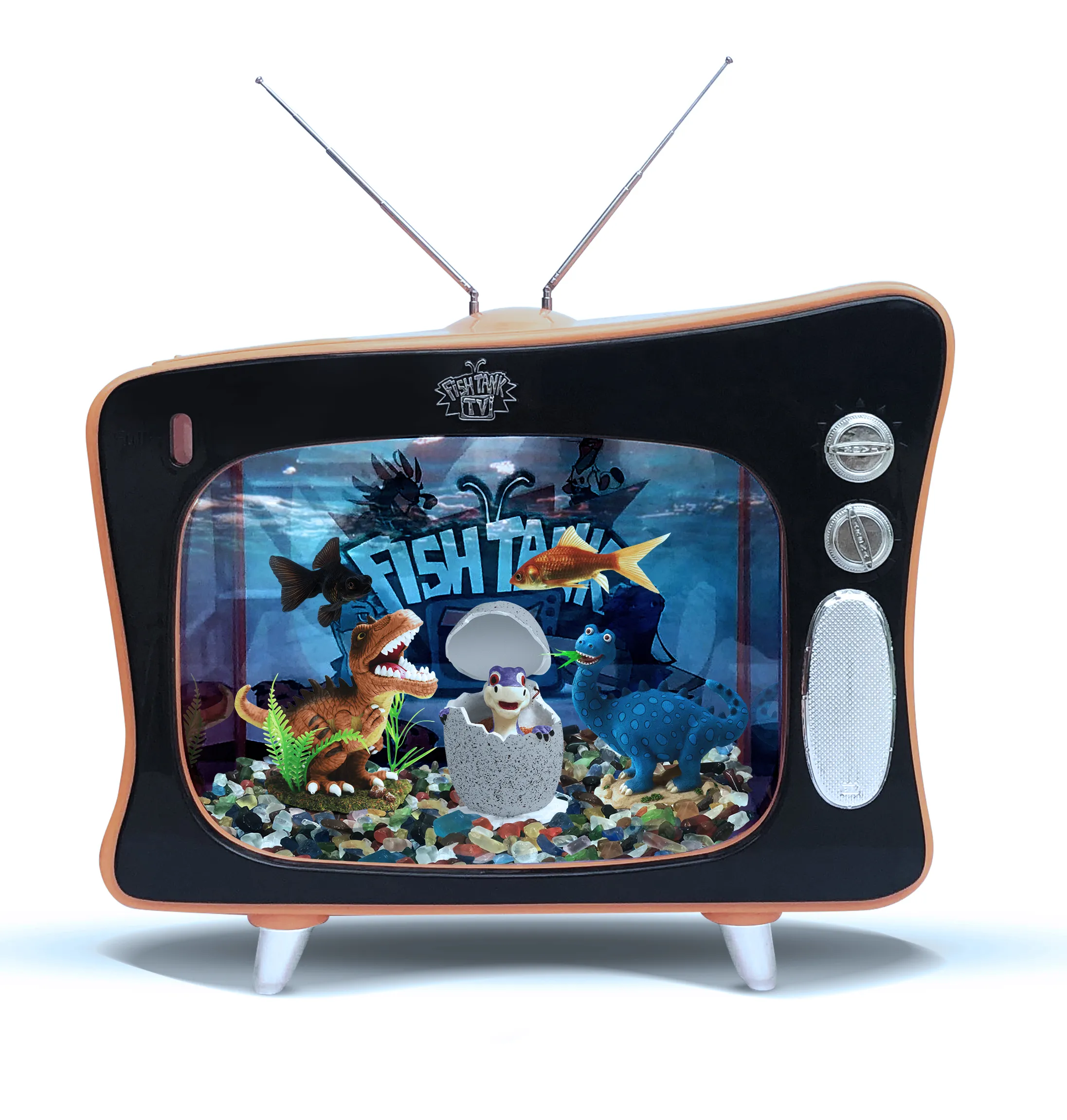 Fish Tank TV Jurassic Aquarium Tank