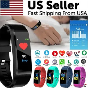 Fitness Smart Watch Activity Heart Rate  Tracker