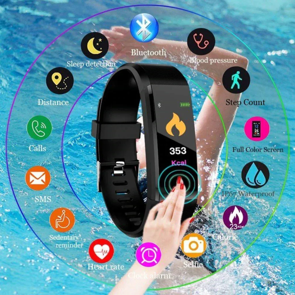 Fitness Smart Watch Activity Heart Rate  Tracker