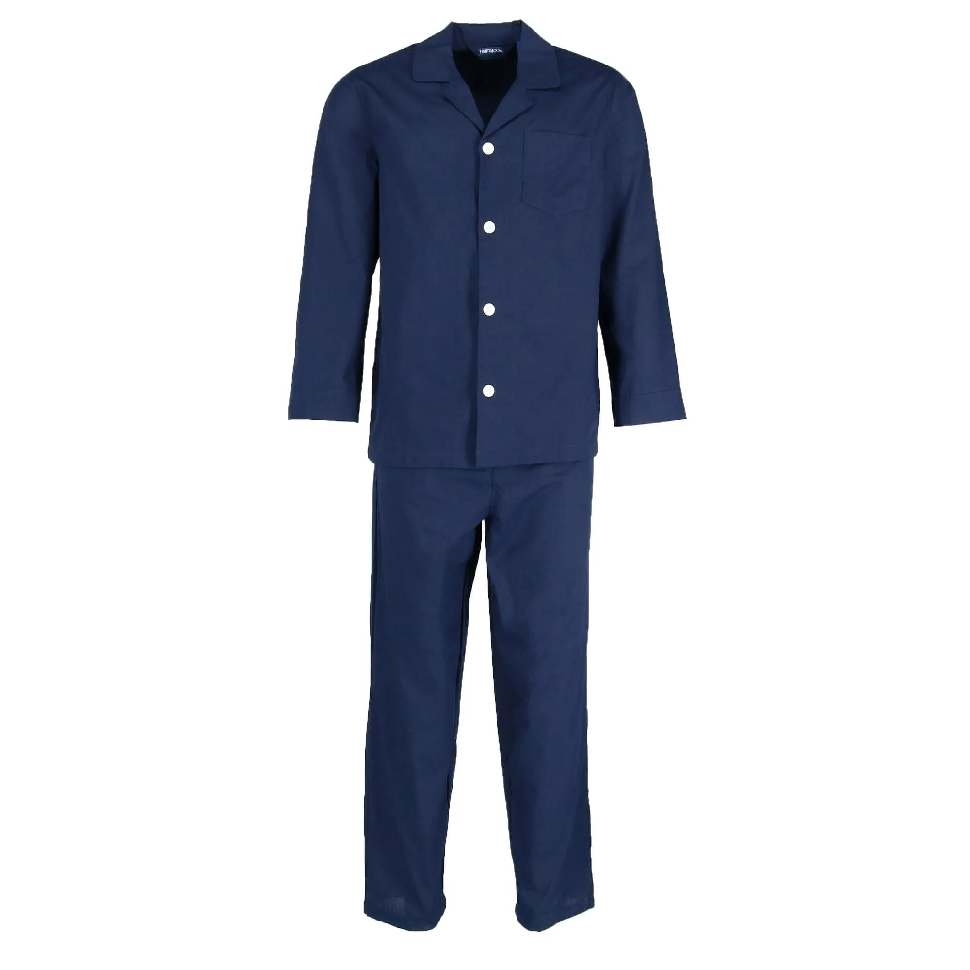 Fruit of the Loom Men's Big and Tall Long Sleeve Pajama Set