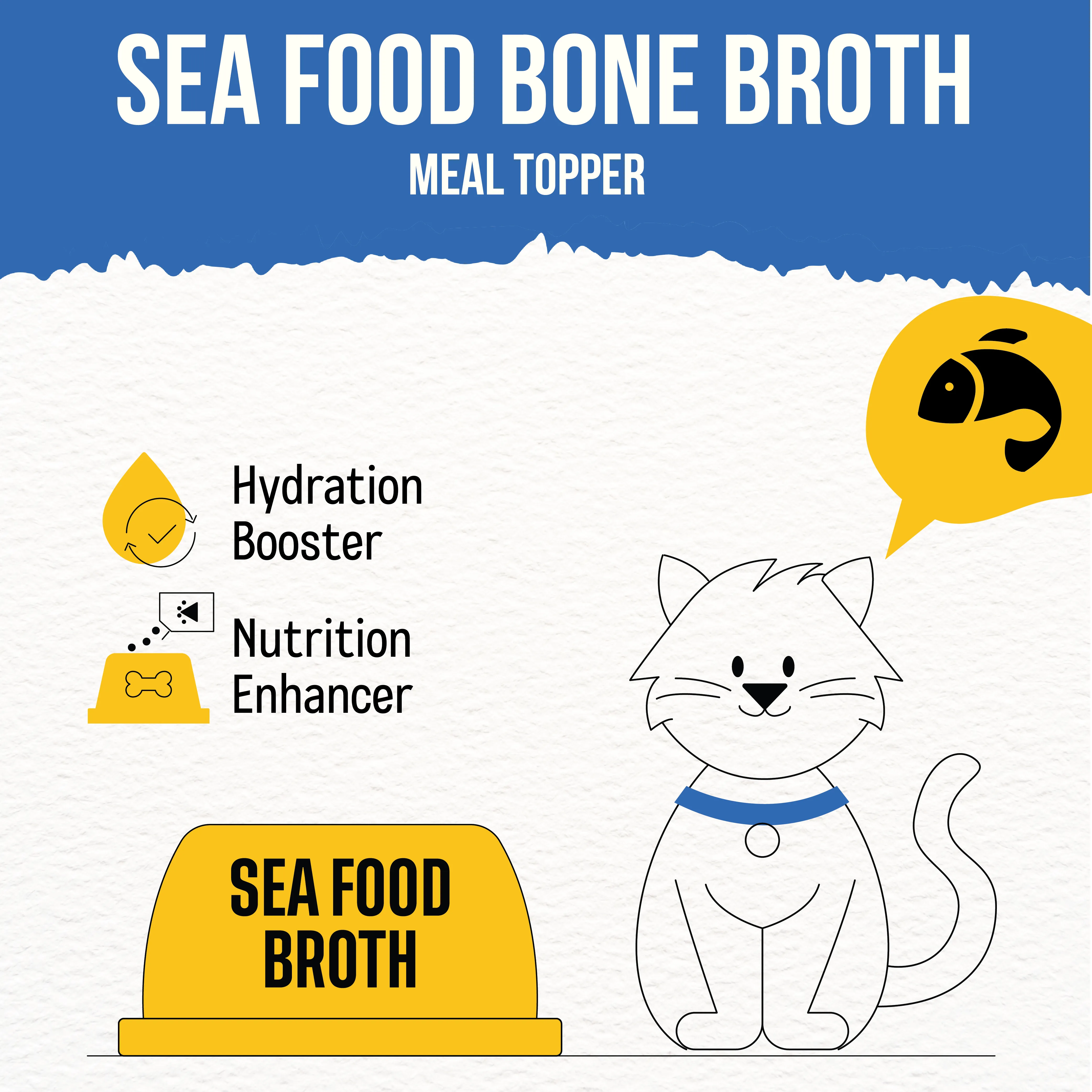 Goofy Fresh Sea Food Bone Broth for Cats and Kittens