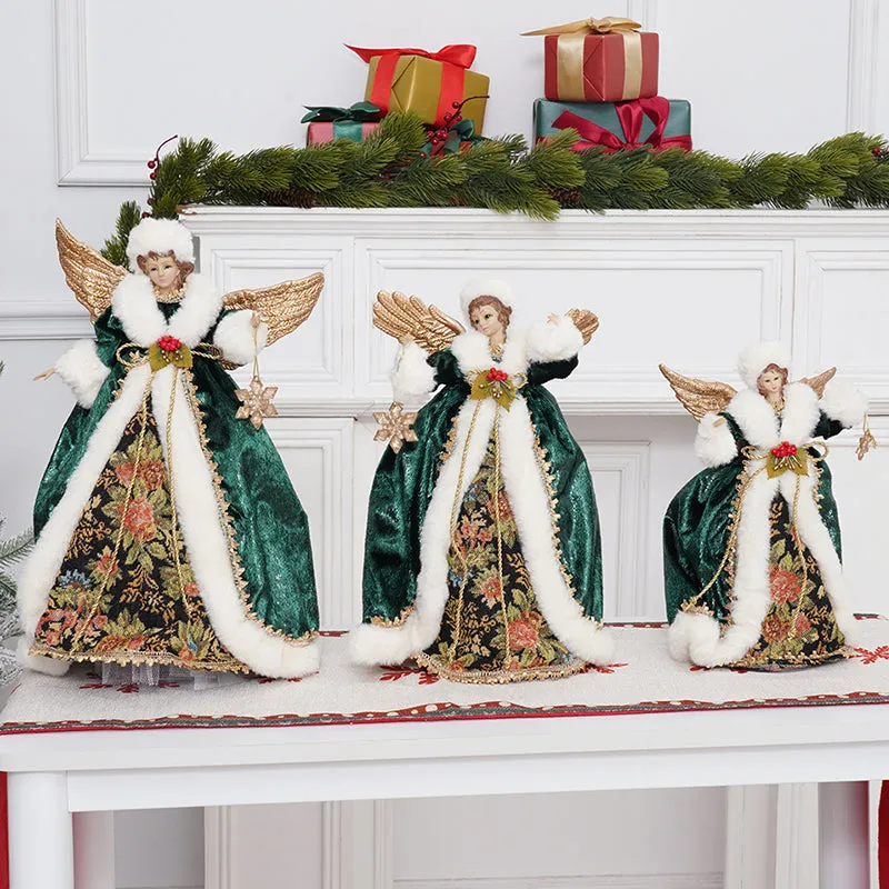 Green Queen Doll Ornaments Christmas Decor Supplies A6365423 6365422 6365421