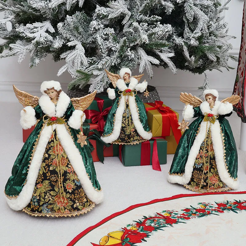 Green Queen Doll Ornaments Christmas Decor Supplies A6365423 6365422 6365421