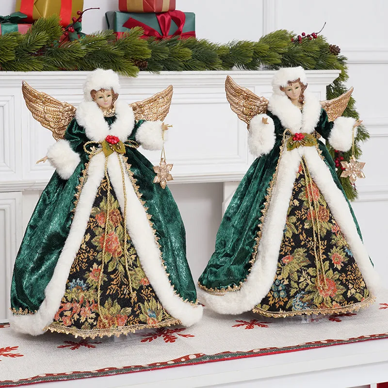 Green Queen Doll Ornaments Christmas Decor Supplies A6365423 6365422 6365421