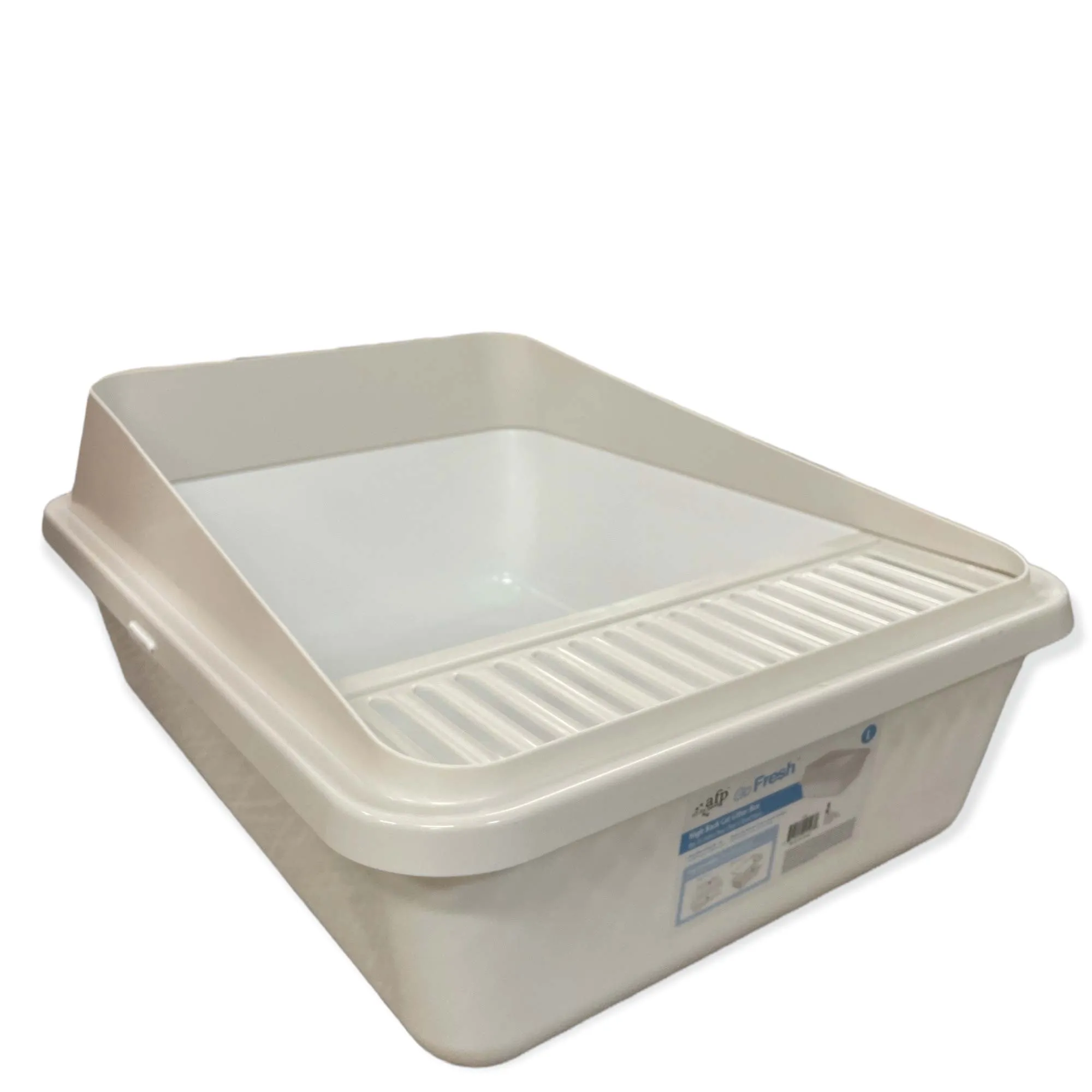 High Back Cat Litter Tray - Pet Fresh Clean Kitten Toilet Box