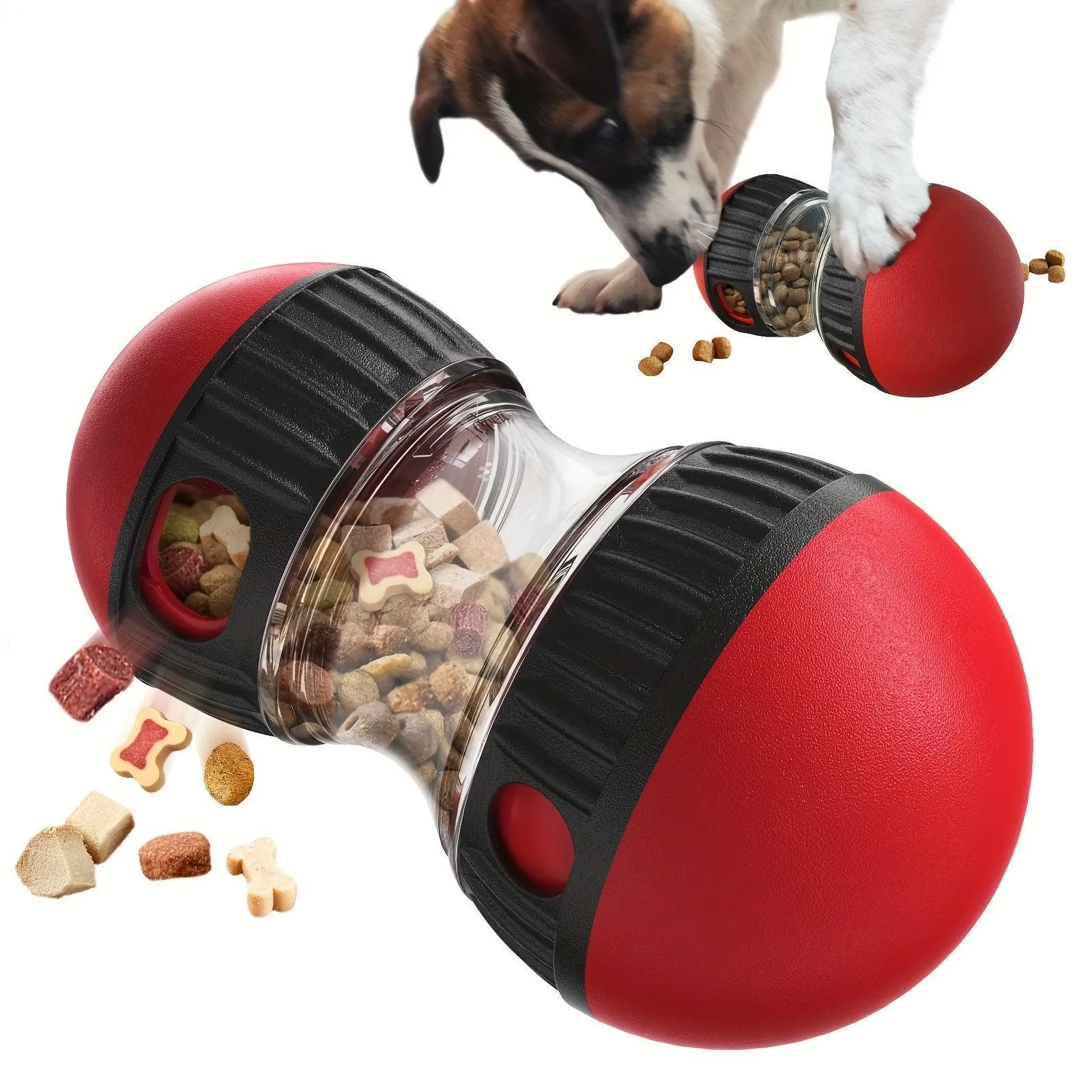 Interactive Slow Feeder Dog Toy - Ball-Shaped Food Dispenser