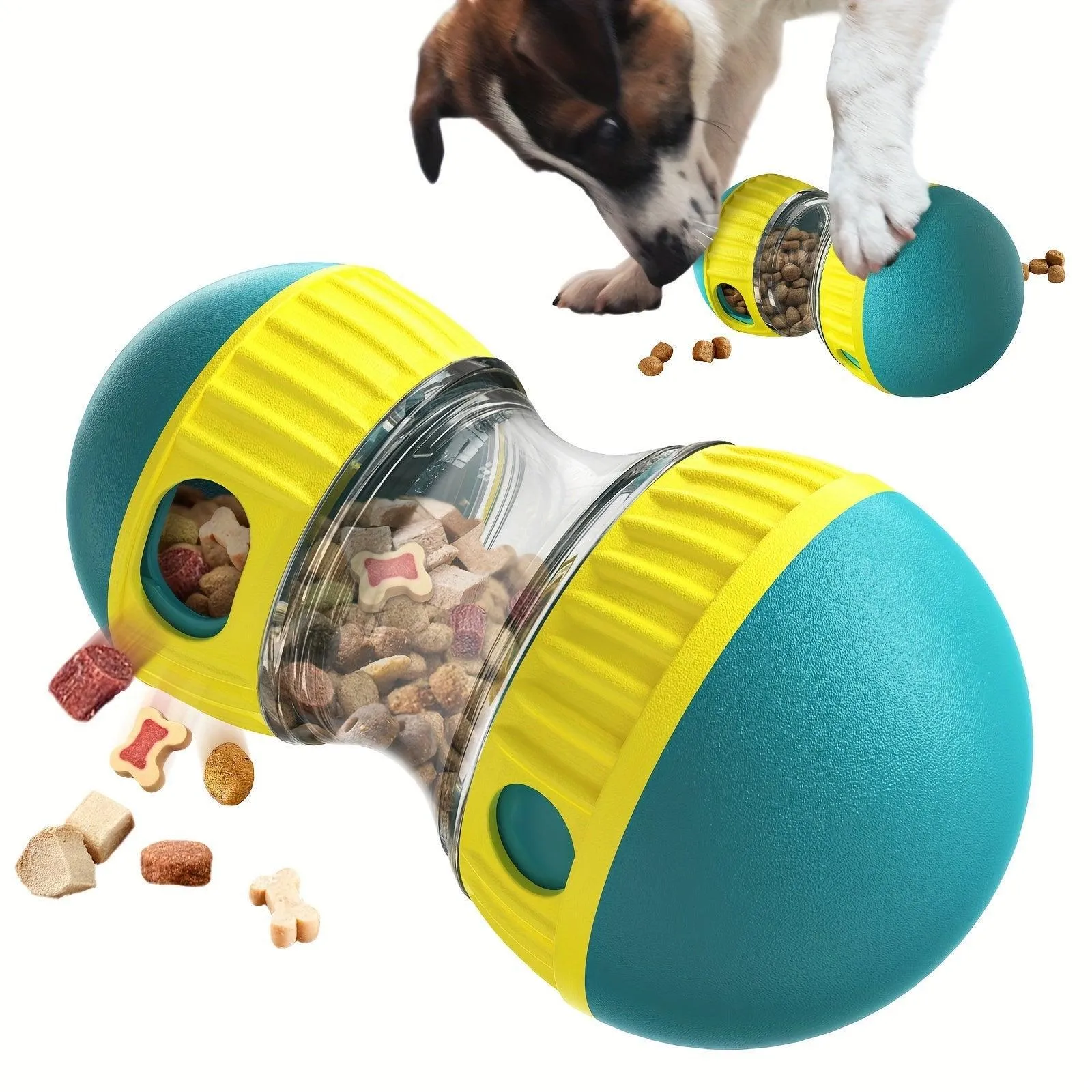 Interactive Slow Feeder Dog Toy - Ball-Shaped Food Dispenser