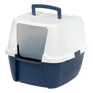 Jumbo Hooded Litter Box, Navy