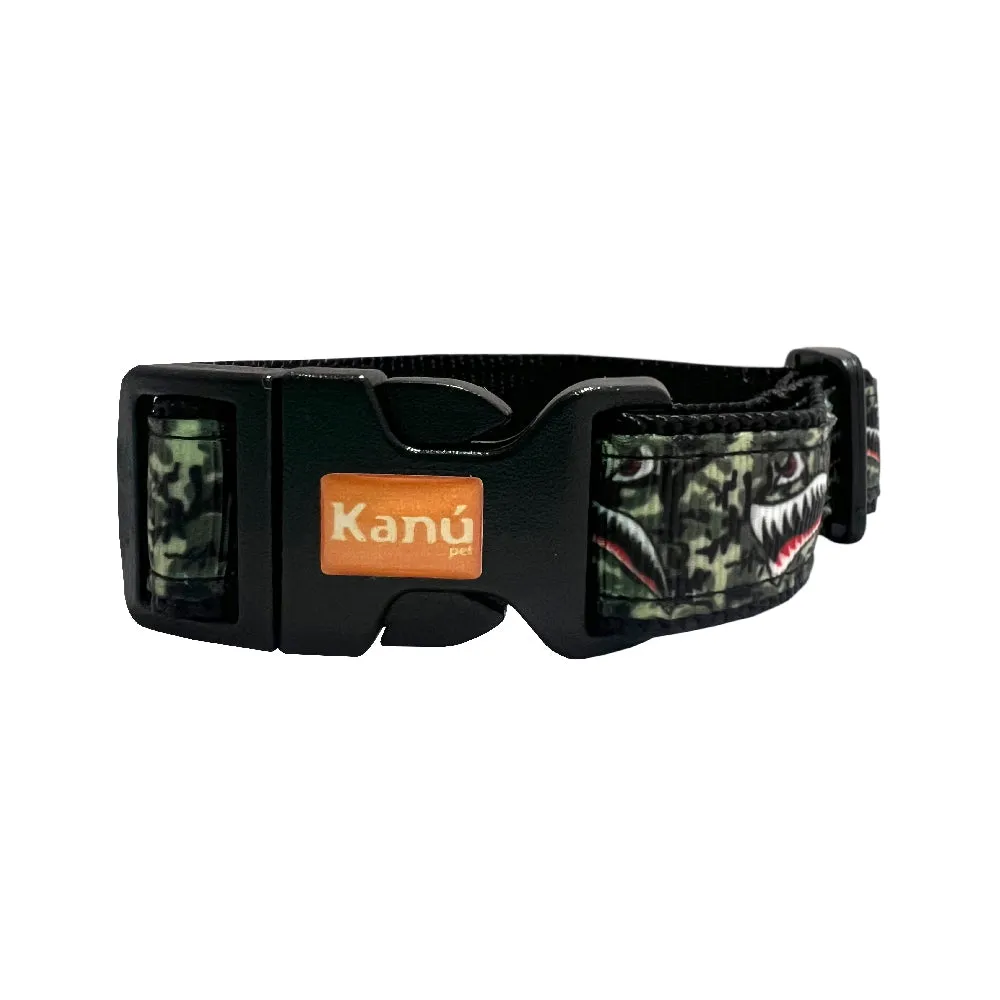 Kanu Pet Green Shark Male Dog Collar