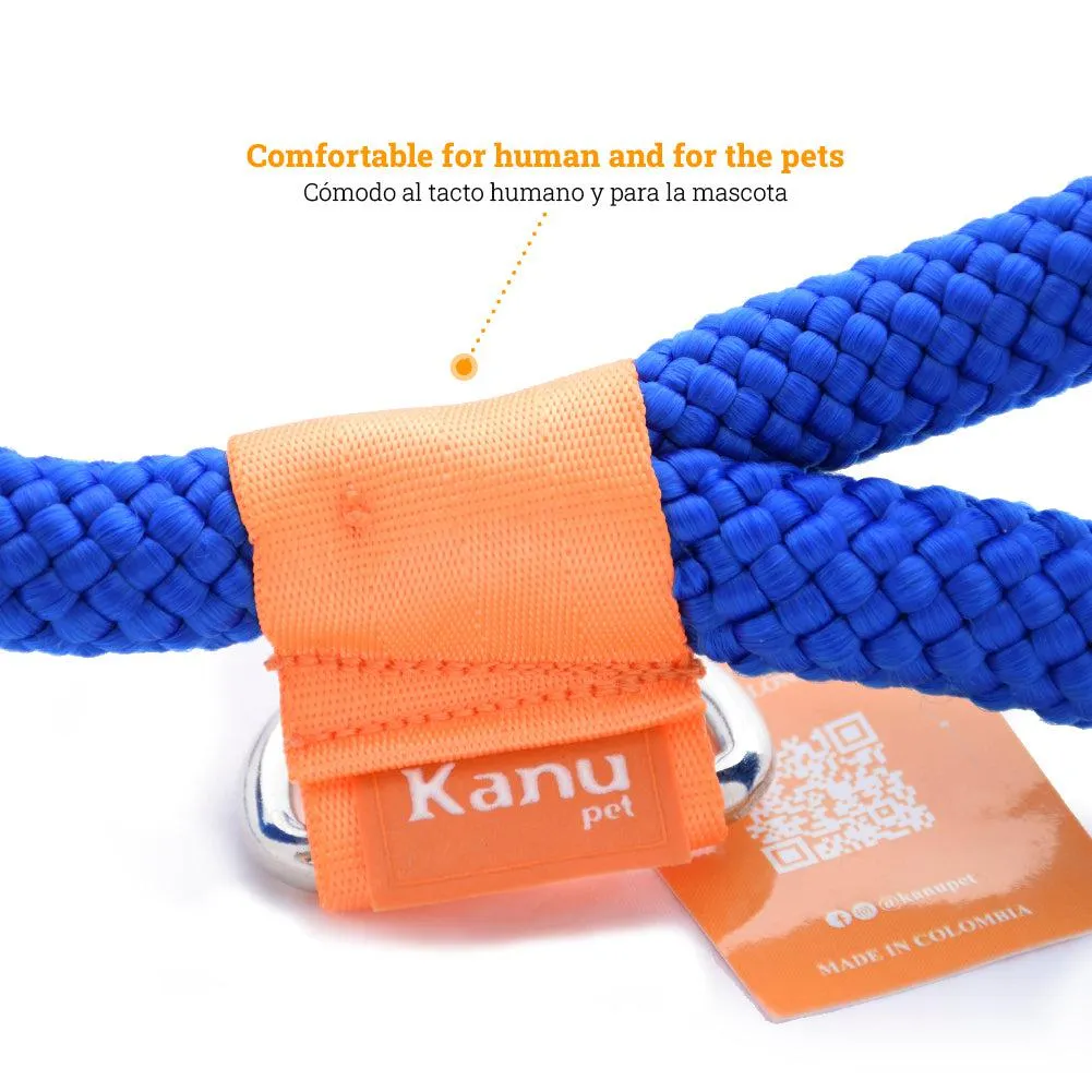 Kanu Pet Metal Spiral Spring Blue Dog Leash