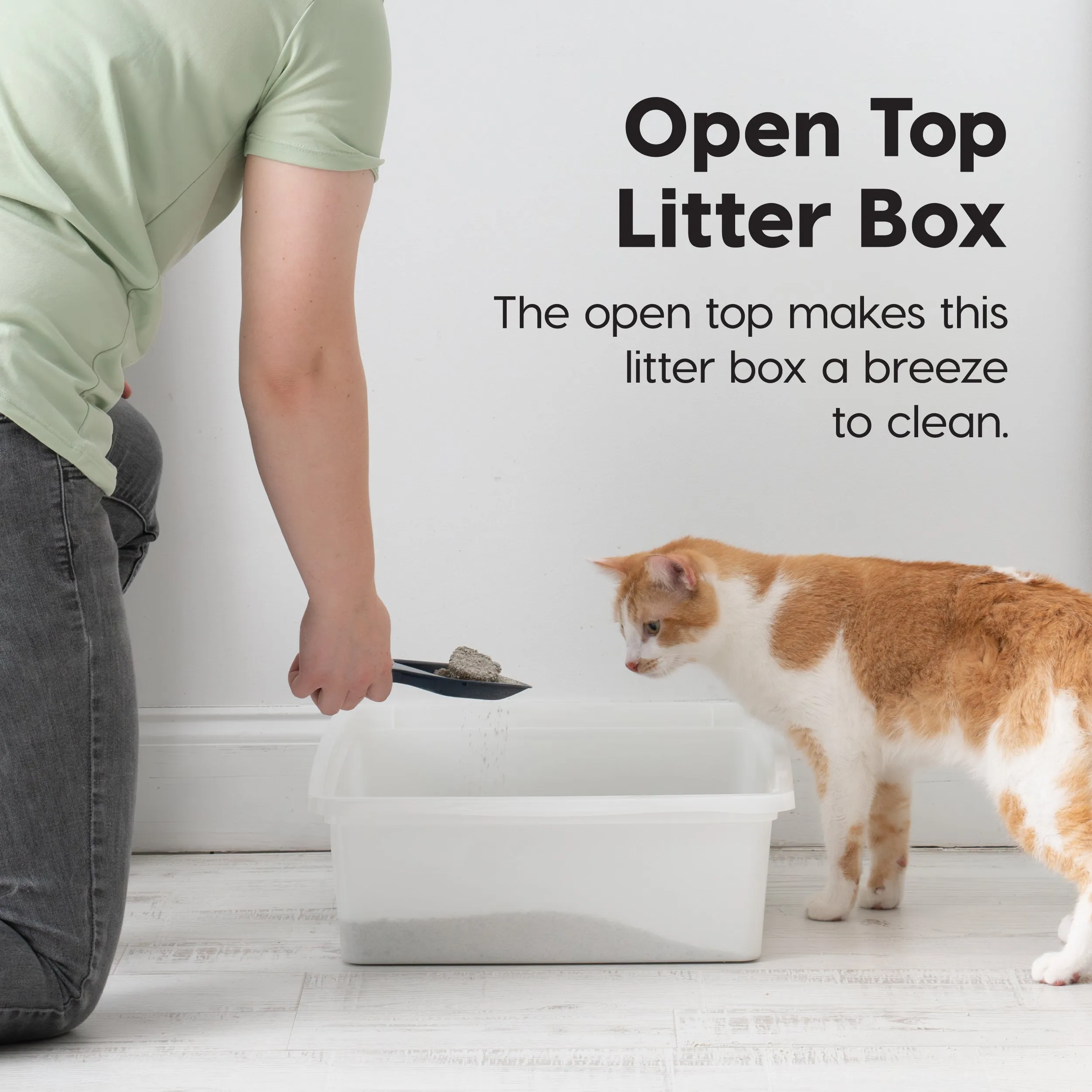 Large Open Top Cat Litter Tray