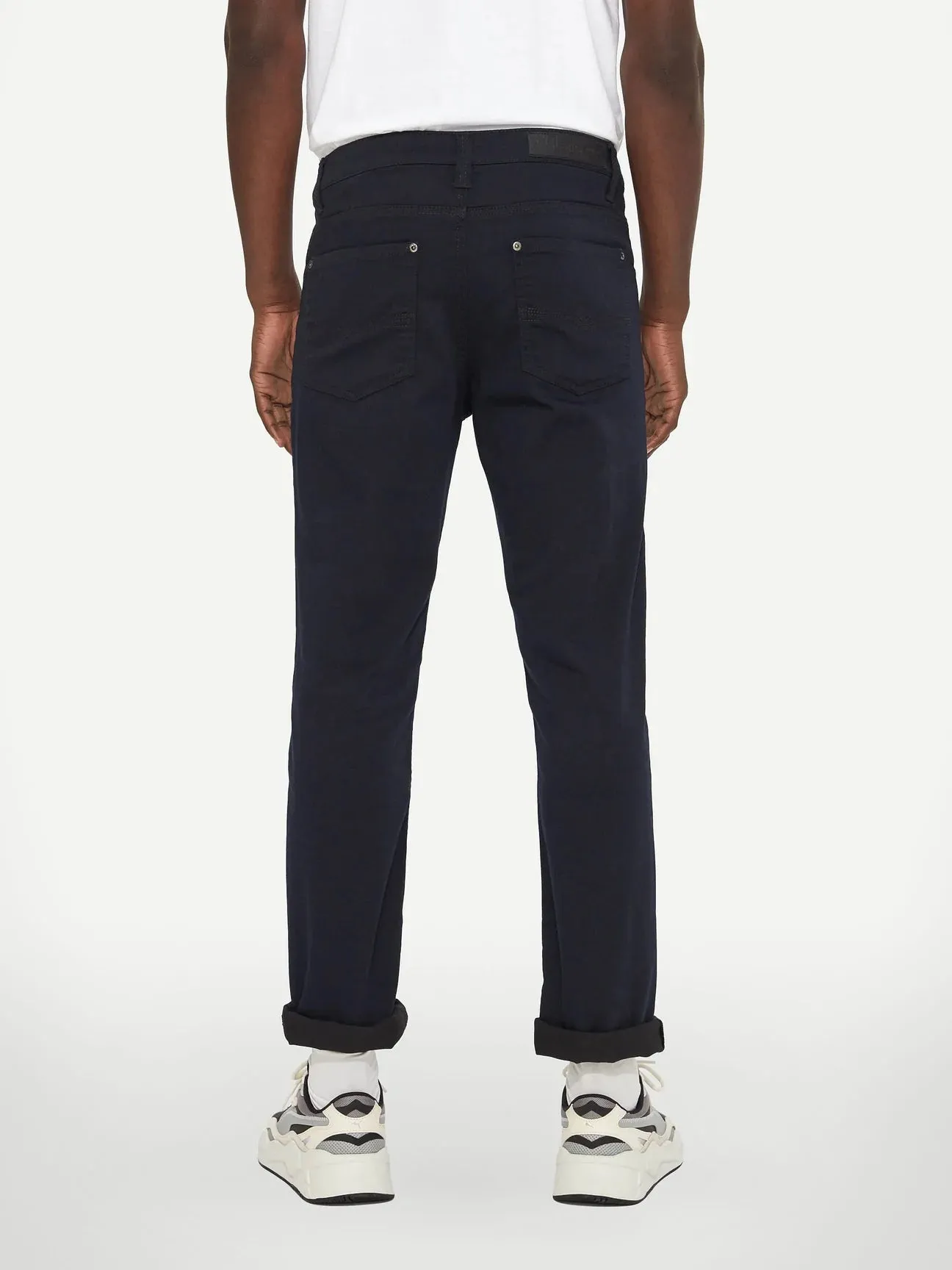 Lois Brad Slim Navy Twill Pant