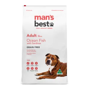 Mans Best Grain Free Adult Ocean Fish Dry Dog Food