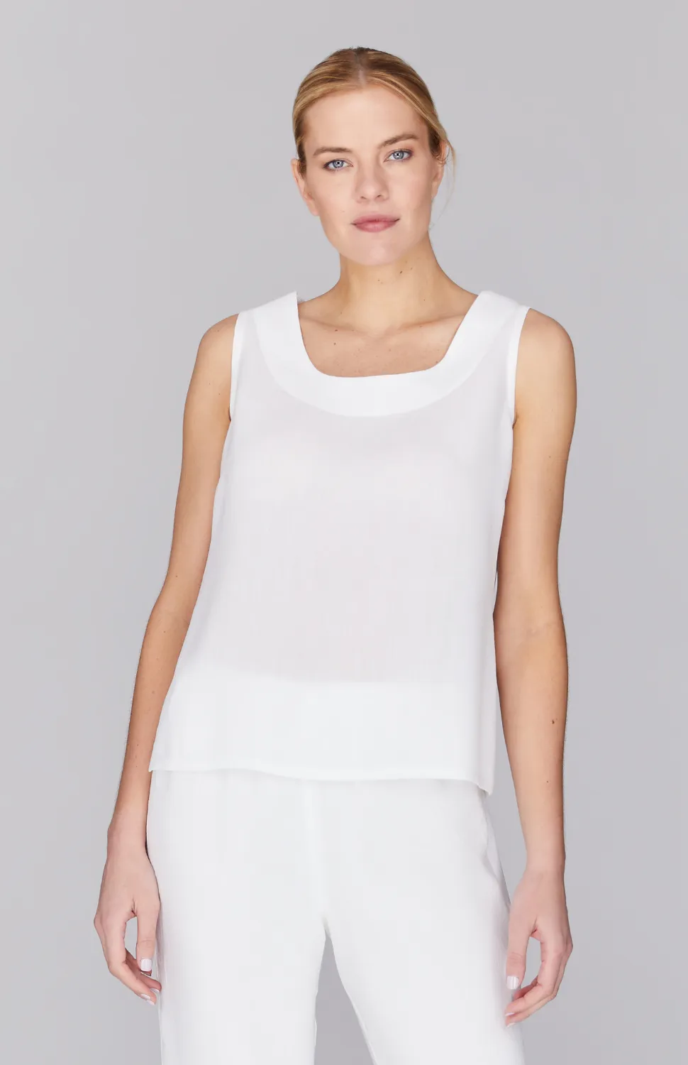 Microlinen Essential Scoop Neck Tank