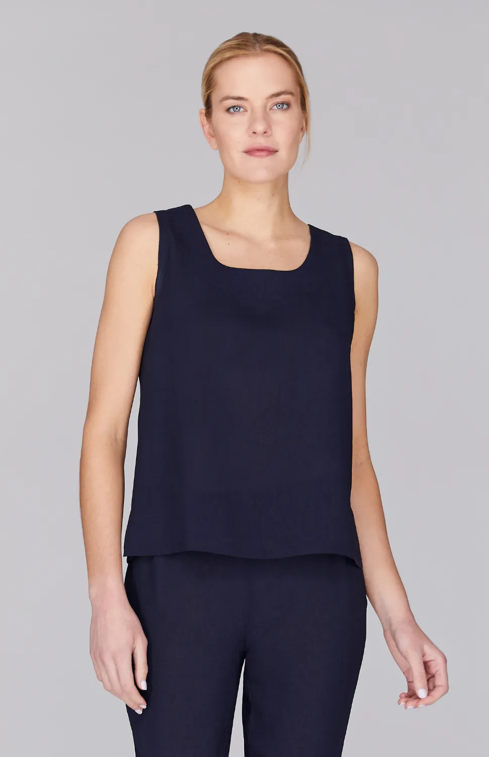 Microlinen Essential Scoop Neck Tank