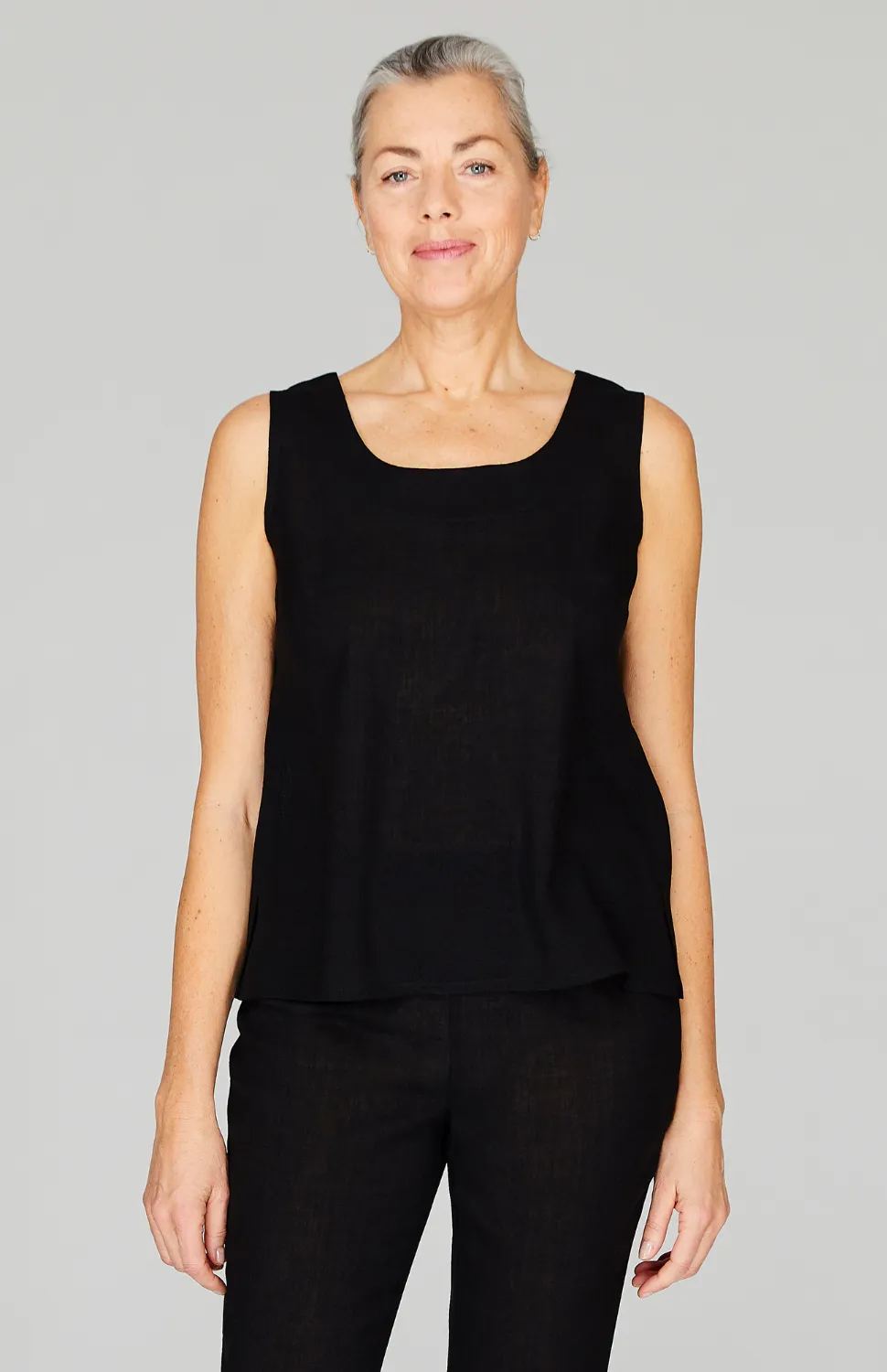 Microlinen Essential Scoop Neck Tank