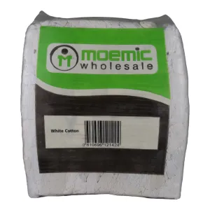 Moemic White Cotten Rags 10kg Cleaning Staining Multipurpose Bulk