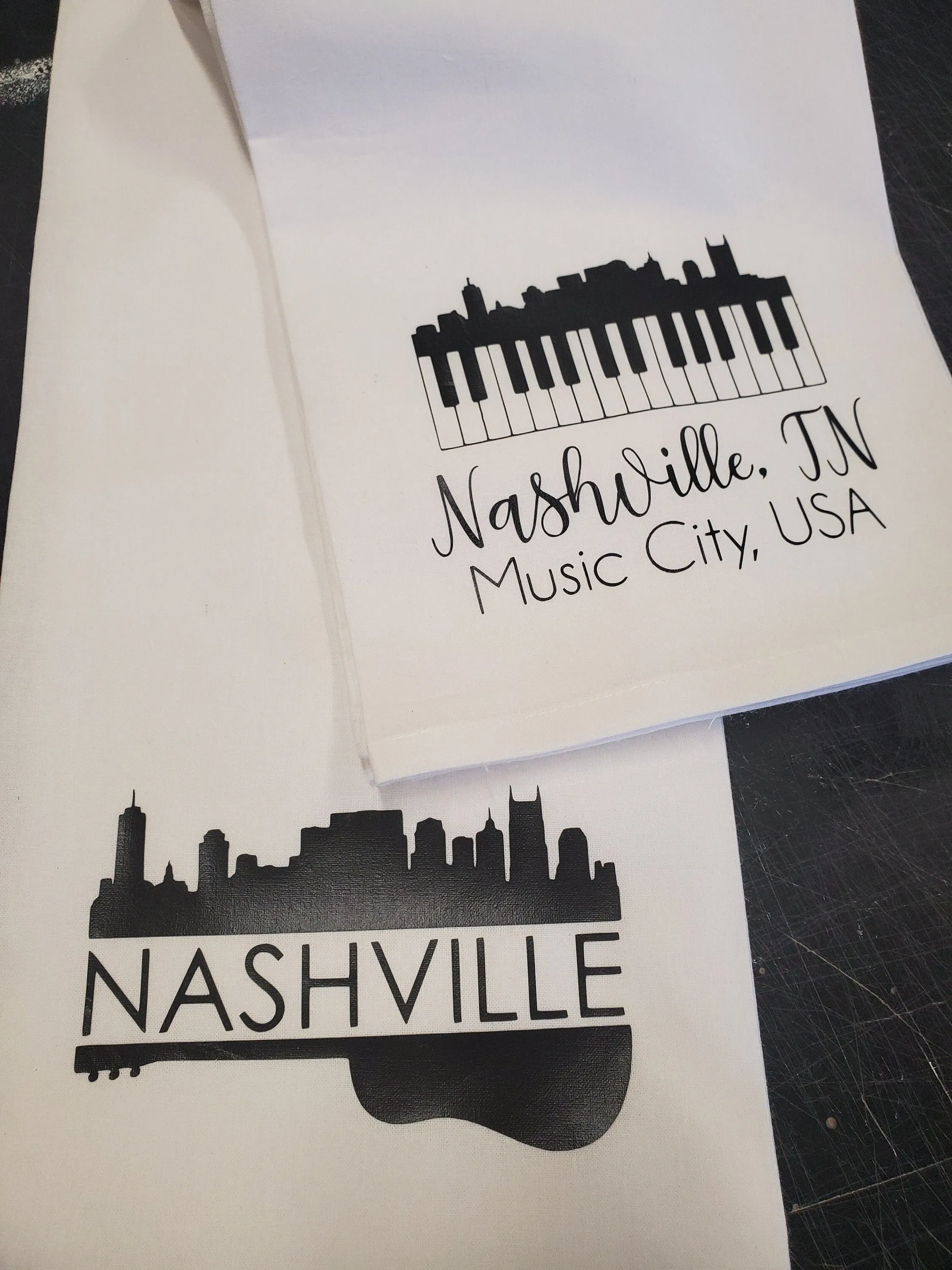 Nashville Syline/GuitarKitchen Flour Sack Towel - Tea Towel