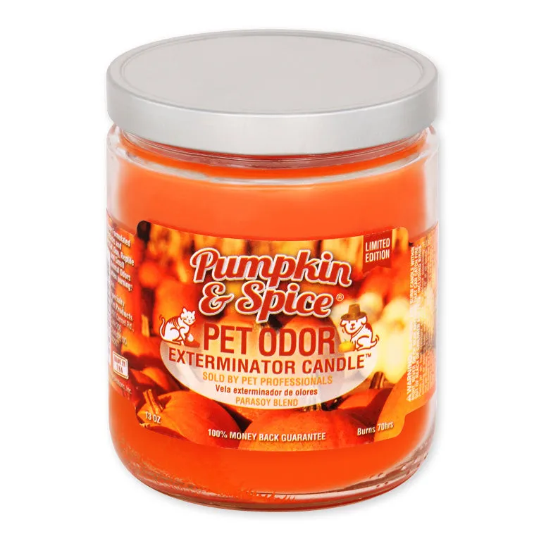 Pet Odor Exterminator Candle, Pumpkin & Spice, 13 oz