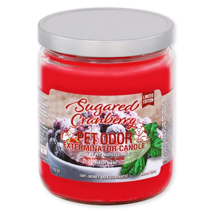 Pet Odor Exterminator Candle, Sugared Cranberry, 13 oz